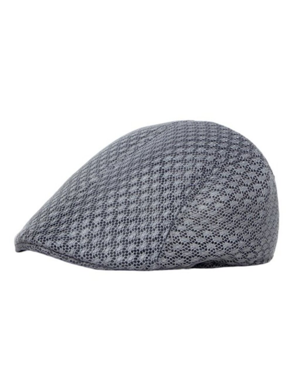 Gray Newsboy Cap Flat Ivy Driving Golf Cabbie Hat Breathable Casual Outdoor